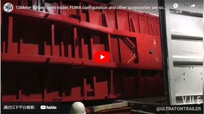 El semirremolque plano de 13 metros, la configuración de Fuwa y otros accesorios se venden a África oriental, el uso racional del espacio de contenedores, el ahorro de costos de transporte de los clientes, el aumento de la ventaja competitiva del mercado