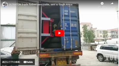 Ultraton Tri - Axis Plate semirremolque to South Africa